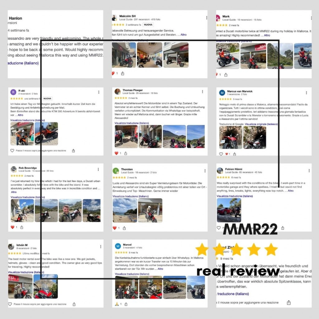 Motorcycle Rental Mallorca: why reviews matter most