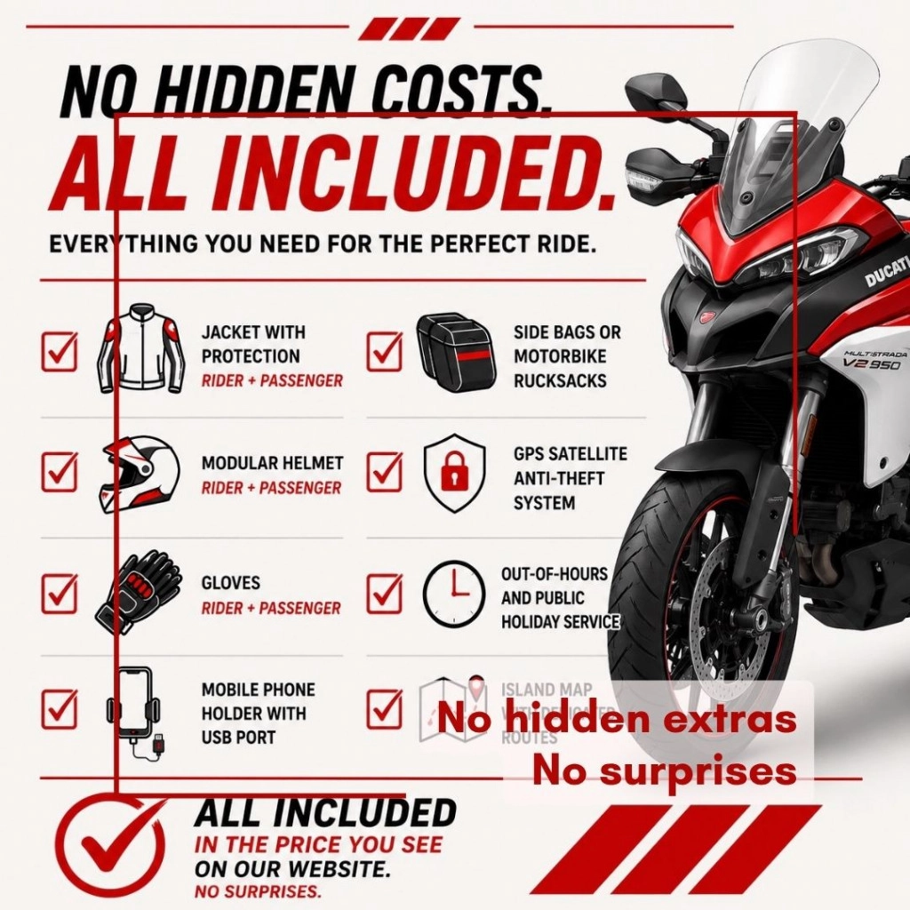 Drip Pricing vs All-Inclusive: Motorbike Rental in Mallorca
