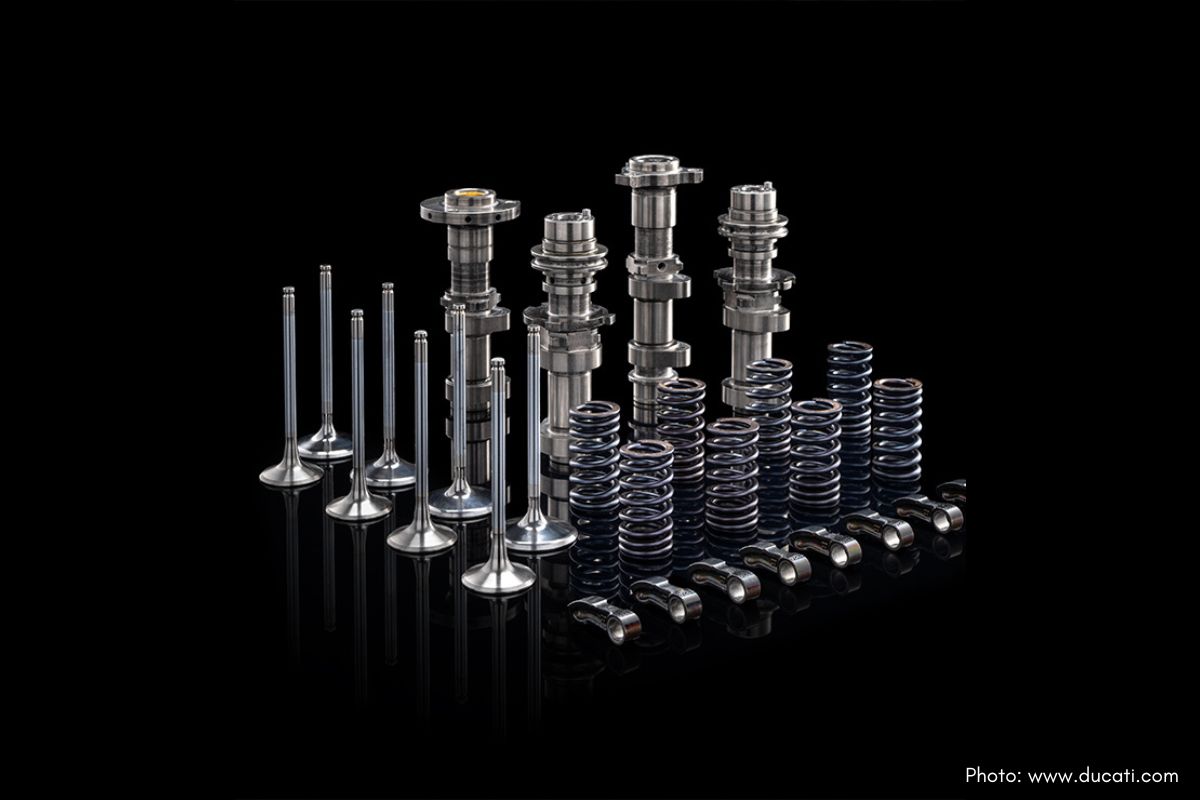 Distribution of valves with springs