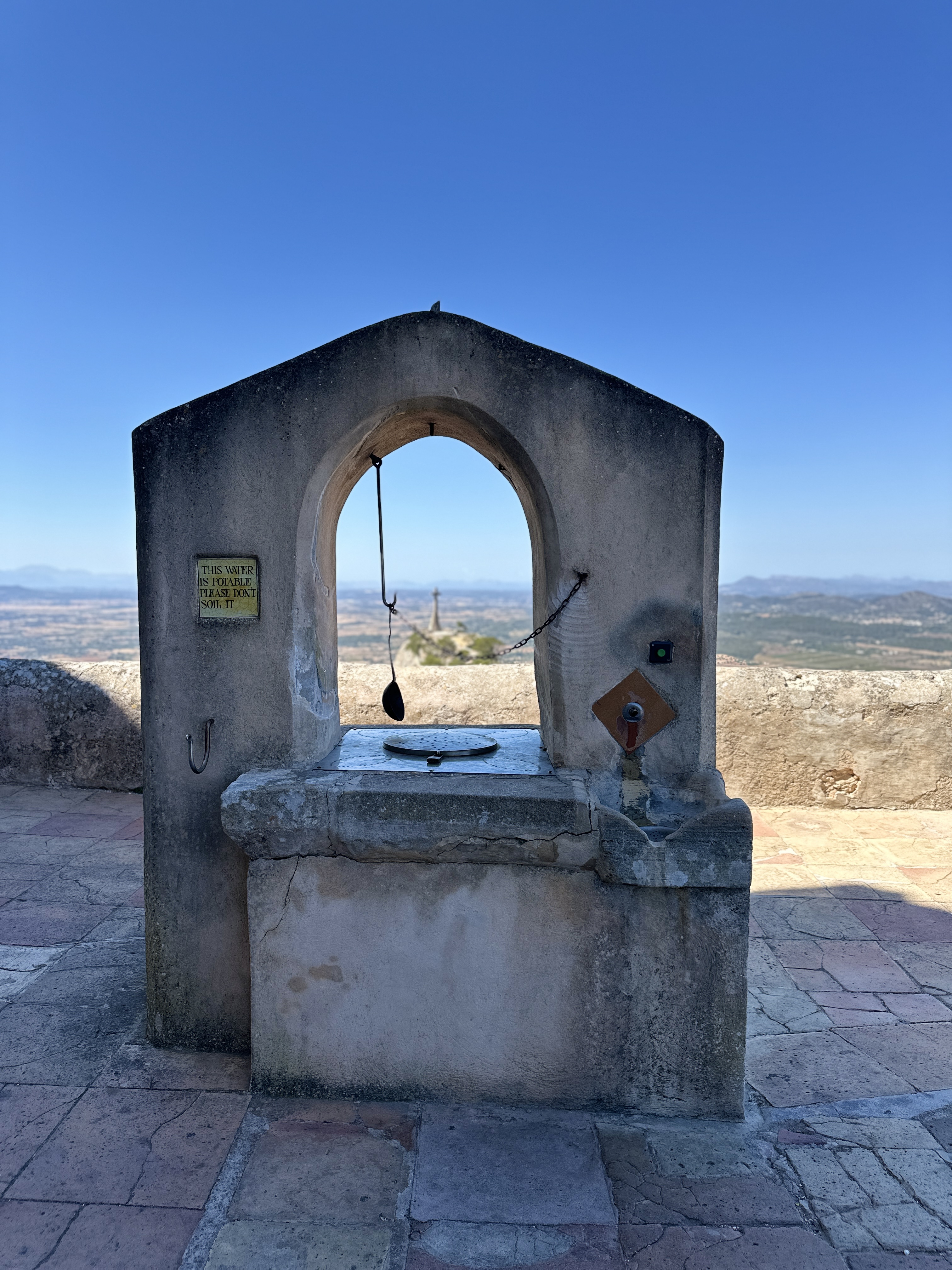 Sant Salvador Water Well Drinking water well located at the entrance of Sant Salvador Sanctuary.